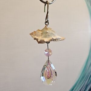 Glow in the dark sea shell suncatcher